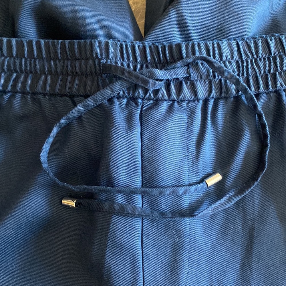 Lauren Ralph Lauren, Sz 20W, Dark Navy Blue Elastic Waste w/ tie wrap, 4-pockets - Picture 8 of 16